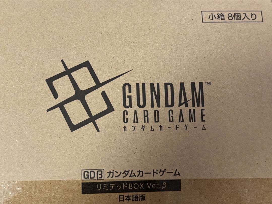 8個入り　カートン　ガンダムカードゲーム リミテッドBOX Ver.β 未開封