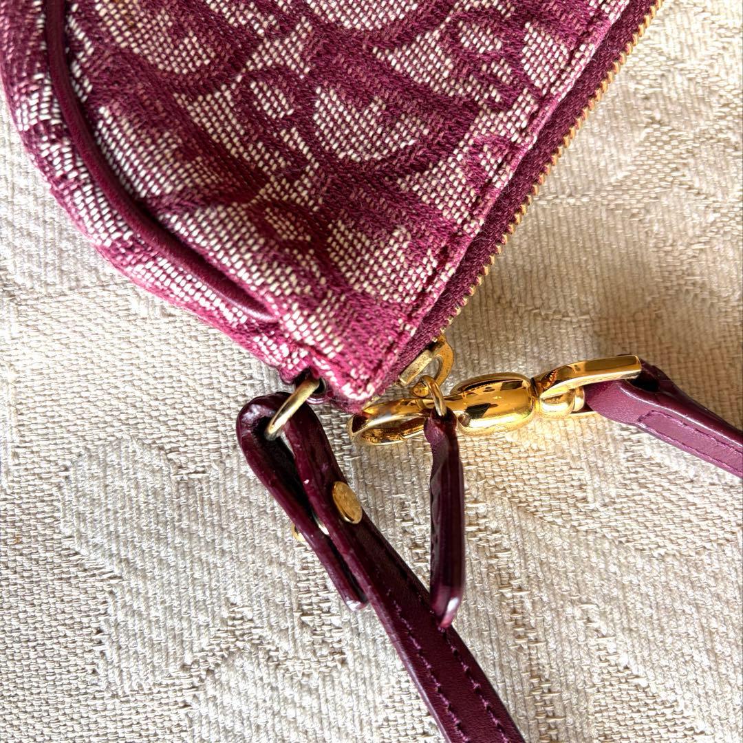 ディオール トロッター サドルバッグ ボルドー 美品