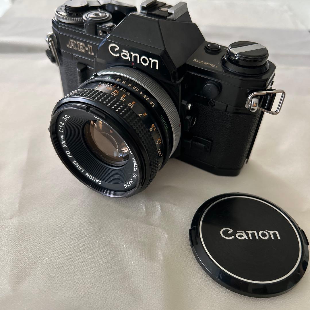 キャノンAE-1 BLACK & FD50mm f1.8 s.c.