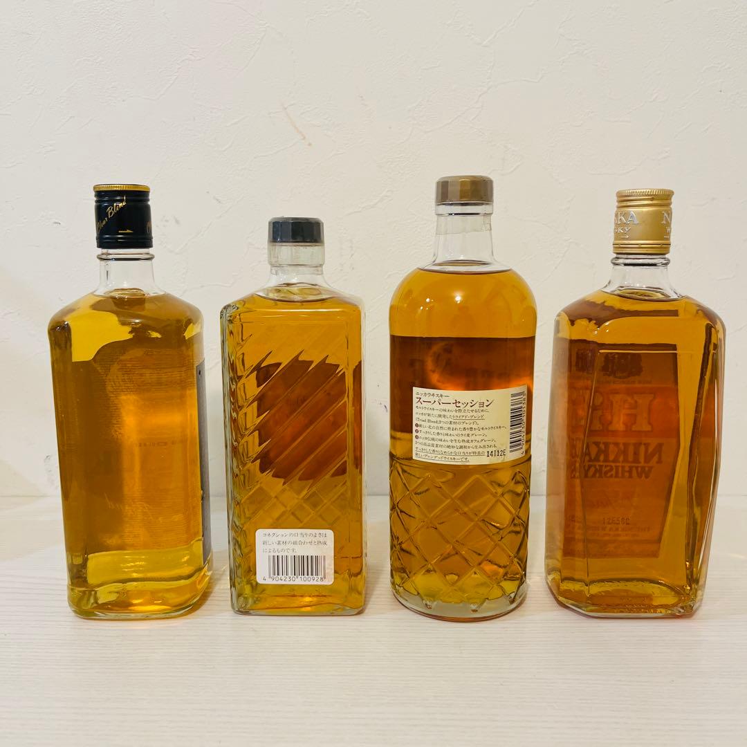 ニッカウイスキー　終売品　旧ボトル　4本　古酒　NIKKA 竹鶴　余市