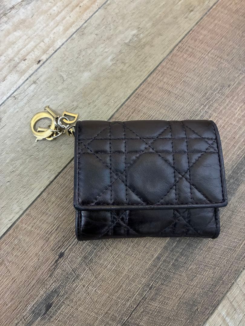 Dior 3つ折り財布 キルティング