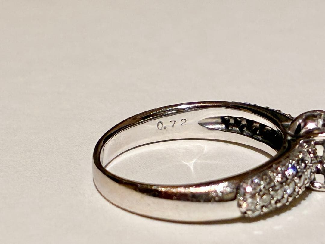 ポンテヴェキオ　ダイヤモンドパヴェ　フラワー　ボリュームリング　サイズ10