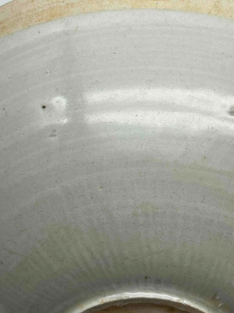 宋時代　定窯　白磁刻魚文茶碗　影青　景徳鎮　唐物　古賞物(C-73)