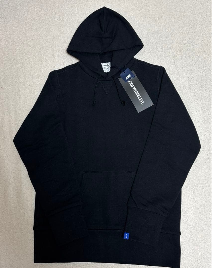 【定価 30,800円】ループウィラー プルオーバー パーカ ブラック 黒 新品