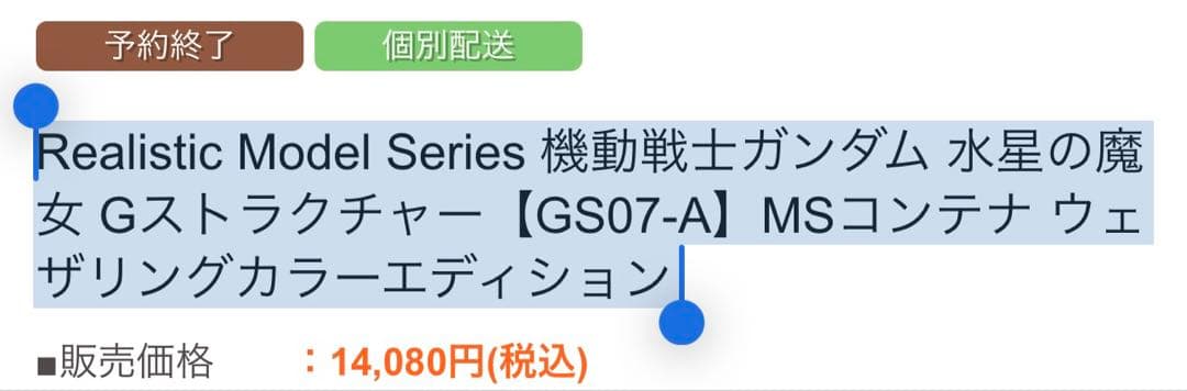 Gストラクチャー【GS07-A】MSコンテナ ウェザリングカラーエディション1個