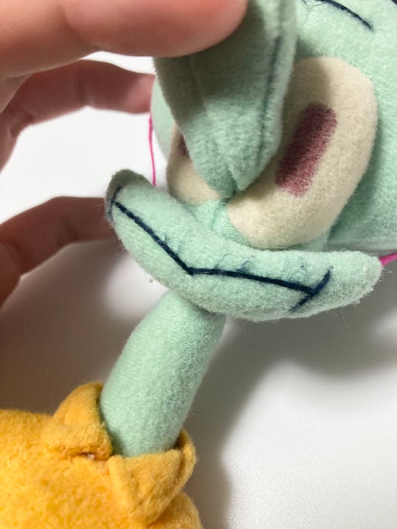 スポンジボブ　イカルド　ぬいぐるみ　詳細不明　パーティーハット　海外　レトロ　珍