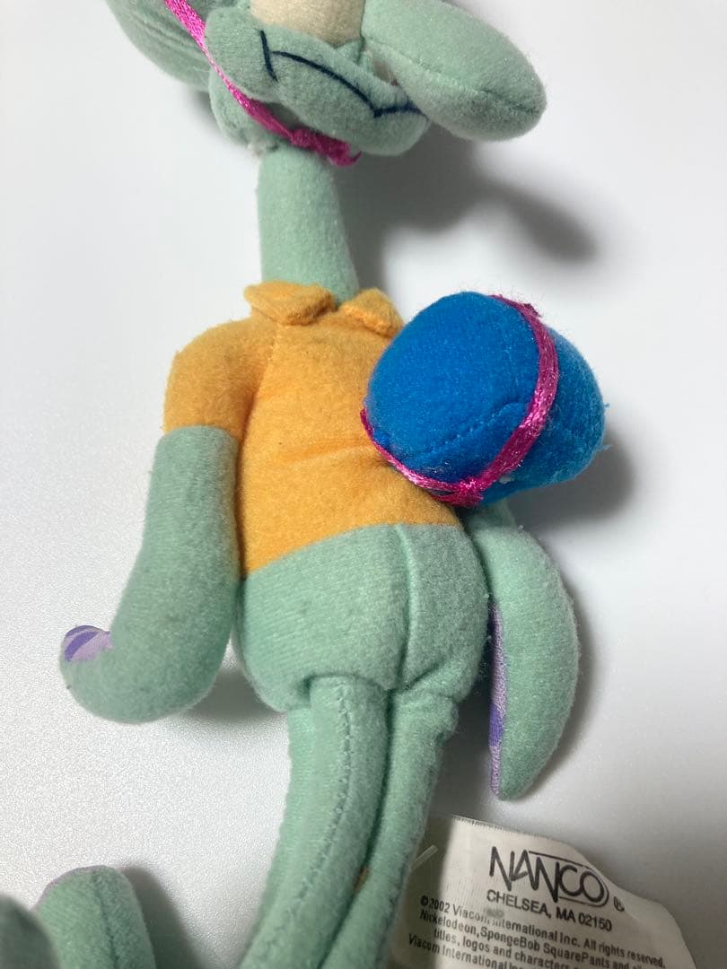 スポンジボブ　イカルド　ぬいぐるみ　詳細不明　パーティーハット　海外　レトロ　珍