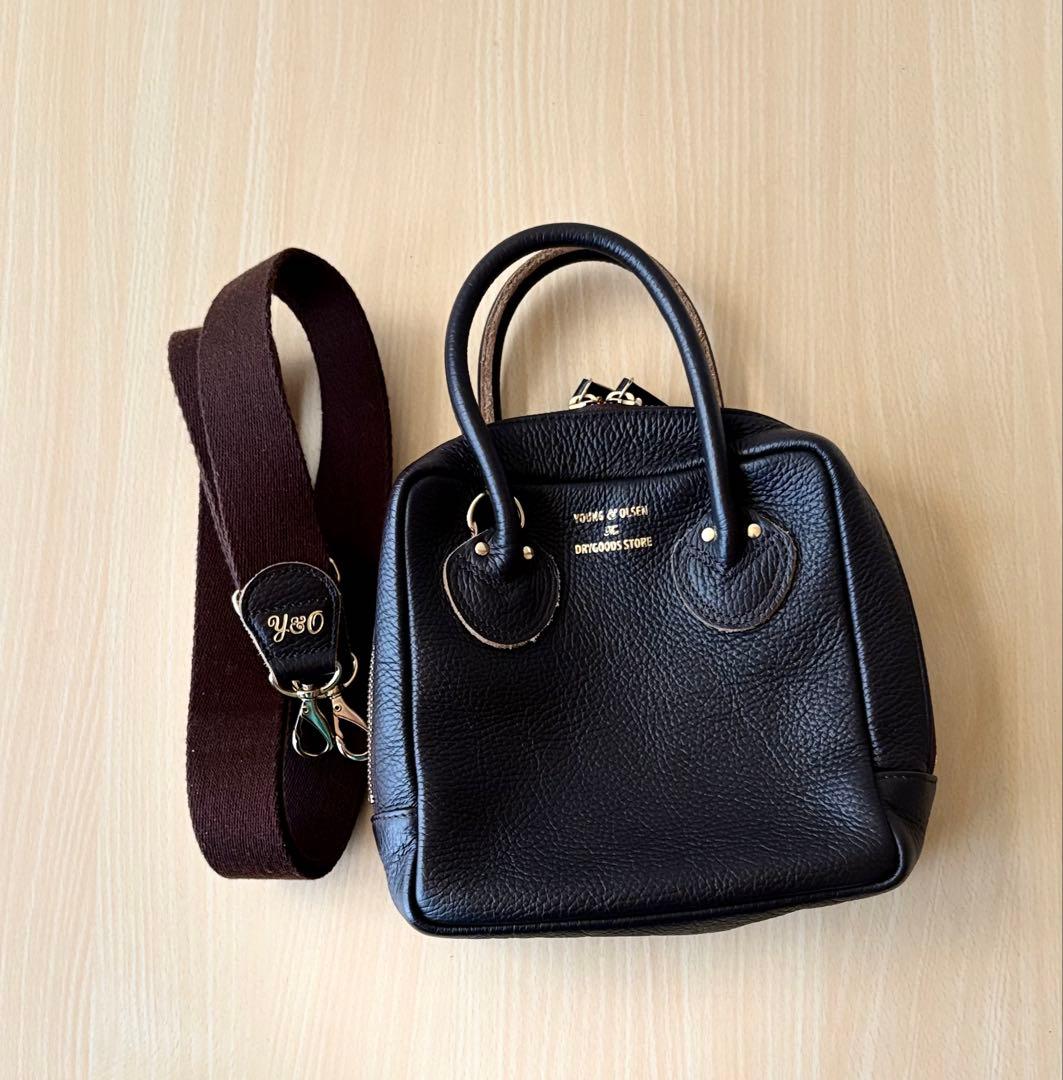 ヤングアンドオルセン ☆フレームワーク別注 ボトルバッグ ☆ブラウン