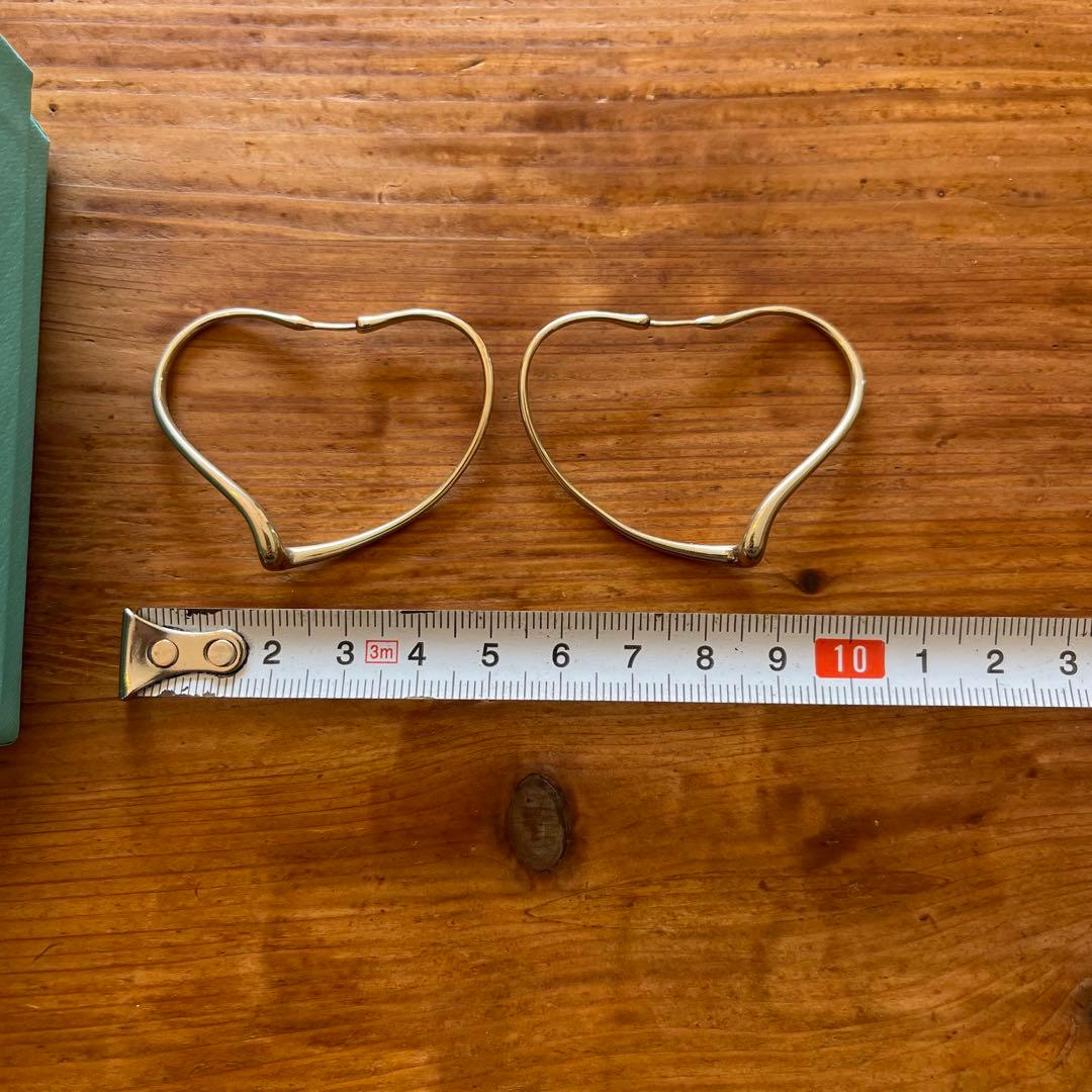 Tiffany ティファニー オープンハート フープピアス