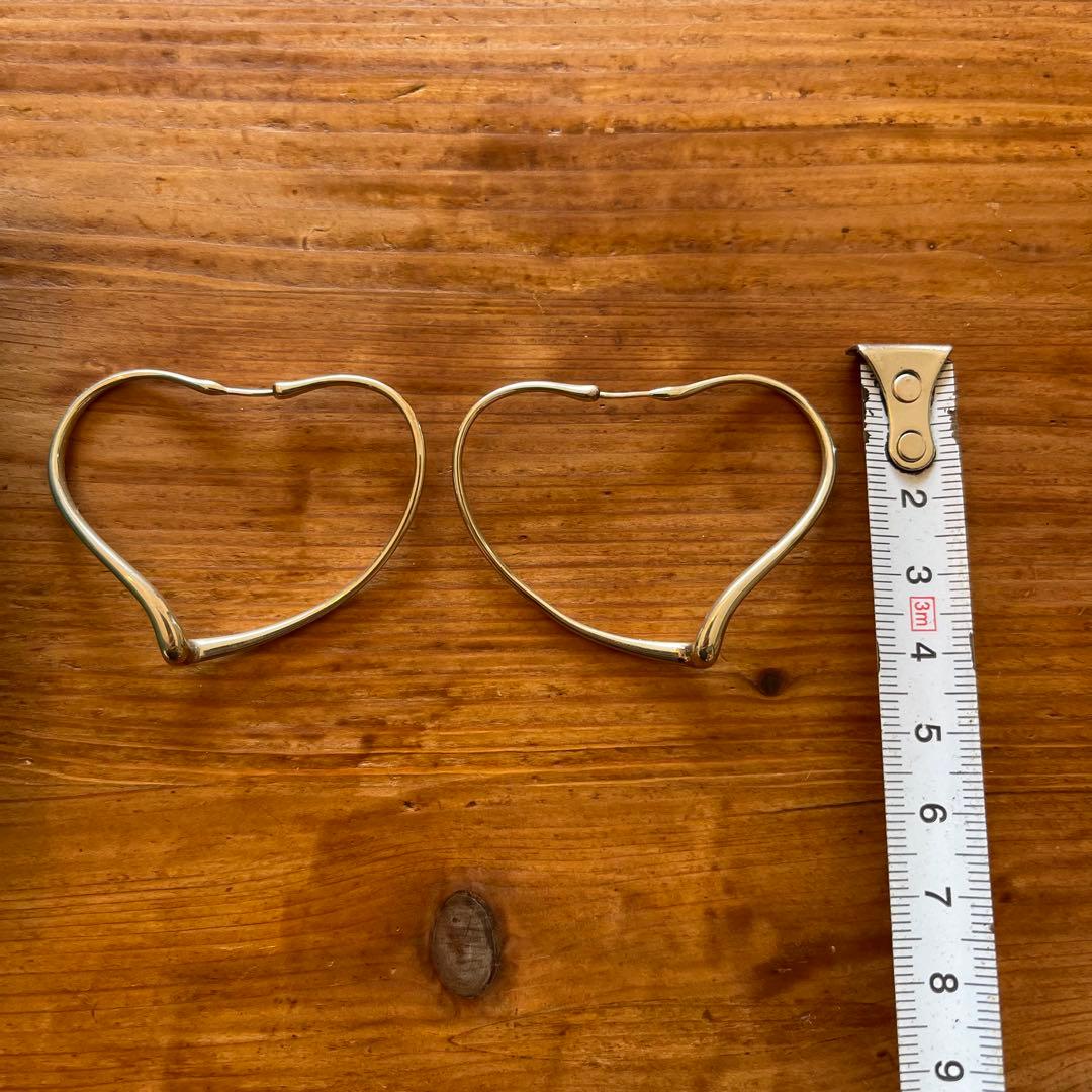 Tiffany ティファニー オープンハート フープピアス