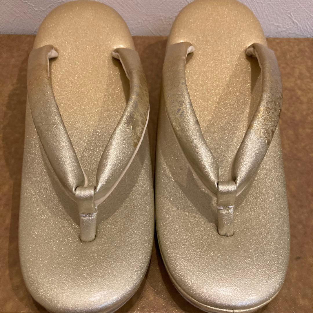 金鷲☆礼装用ゴールド草履バッグセット