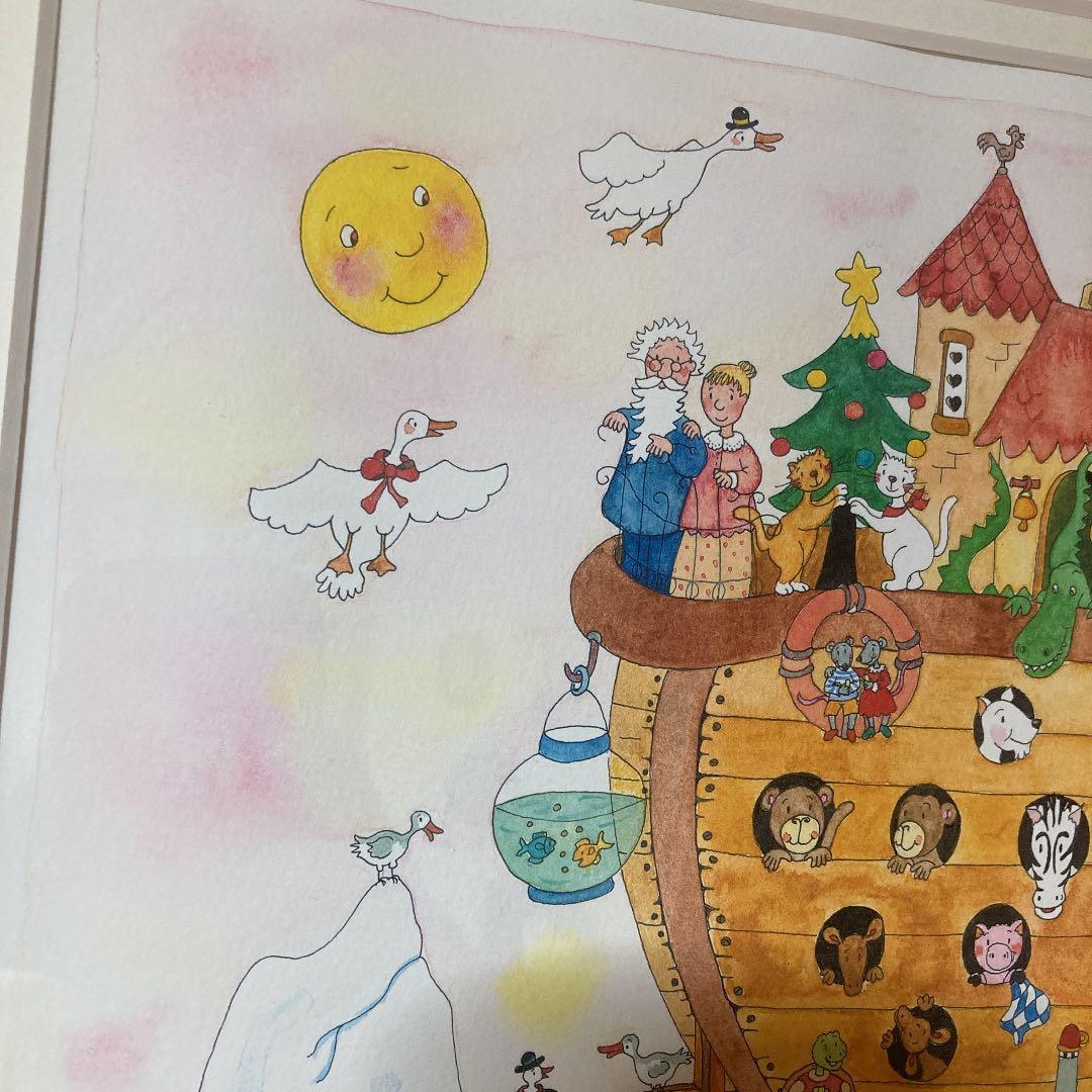 フランス現代人画家【クリーブ】作品「ノアの方舟」