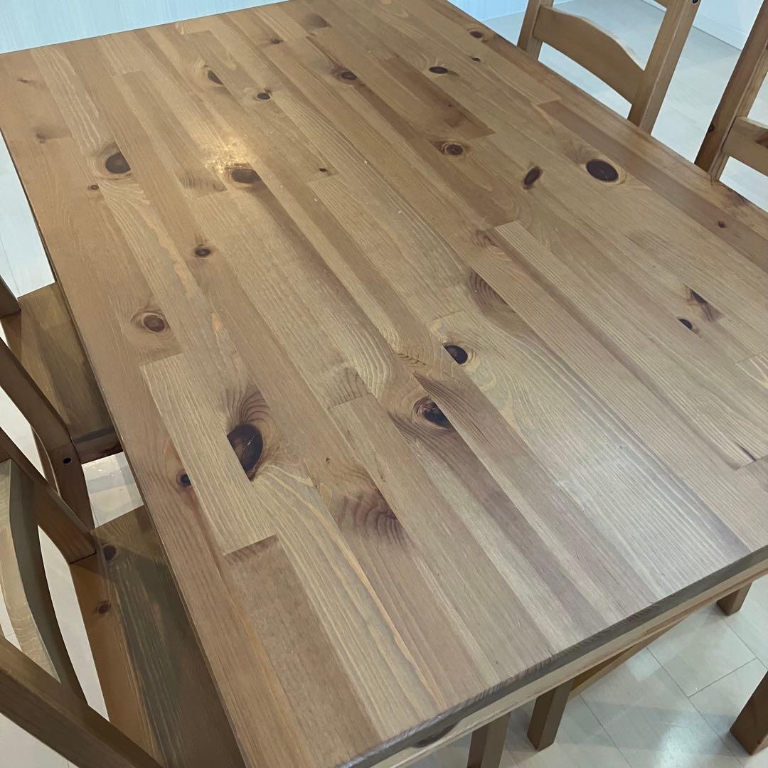 IKEYA ダイニングテーブル　椅子４脚　ヨックモック【直接引き渡し限定】