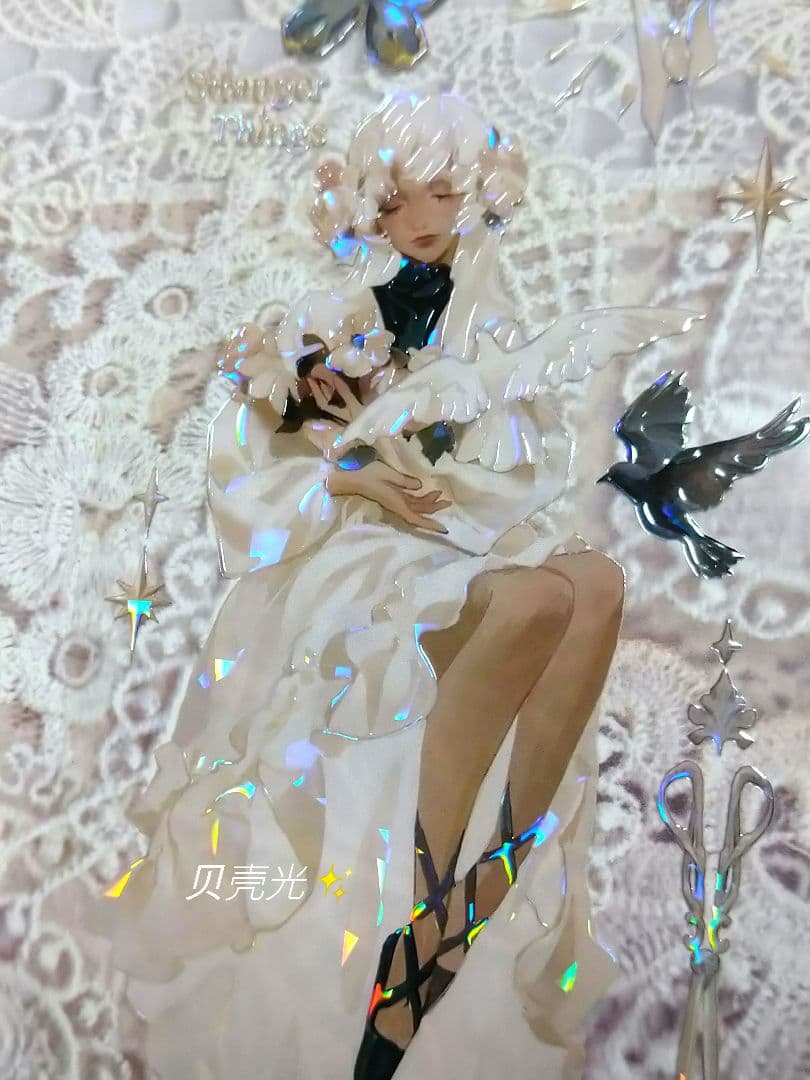 ✩再販✩J273＃神之女使(贝壳光)Shine切り売り海外人物マステ女の子