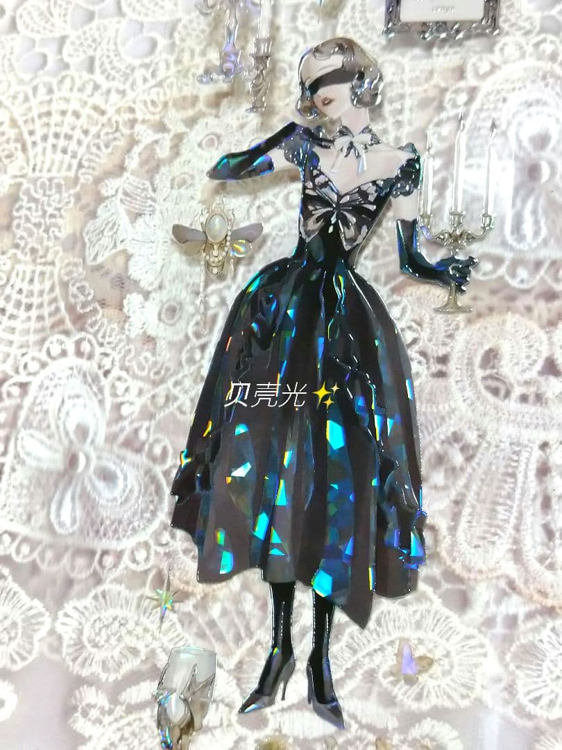 ✩再販✩J273＃神之女使(贝壳光)Shine切り売り海外人物マステ女の子