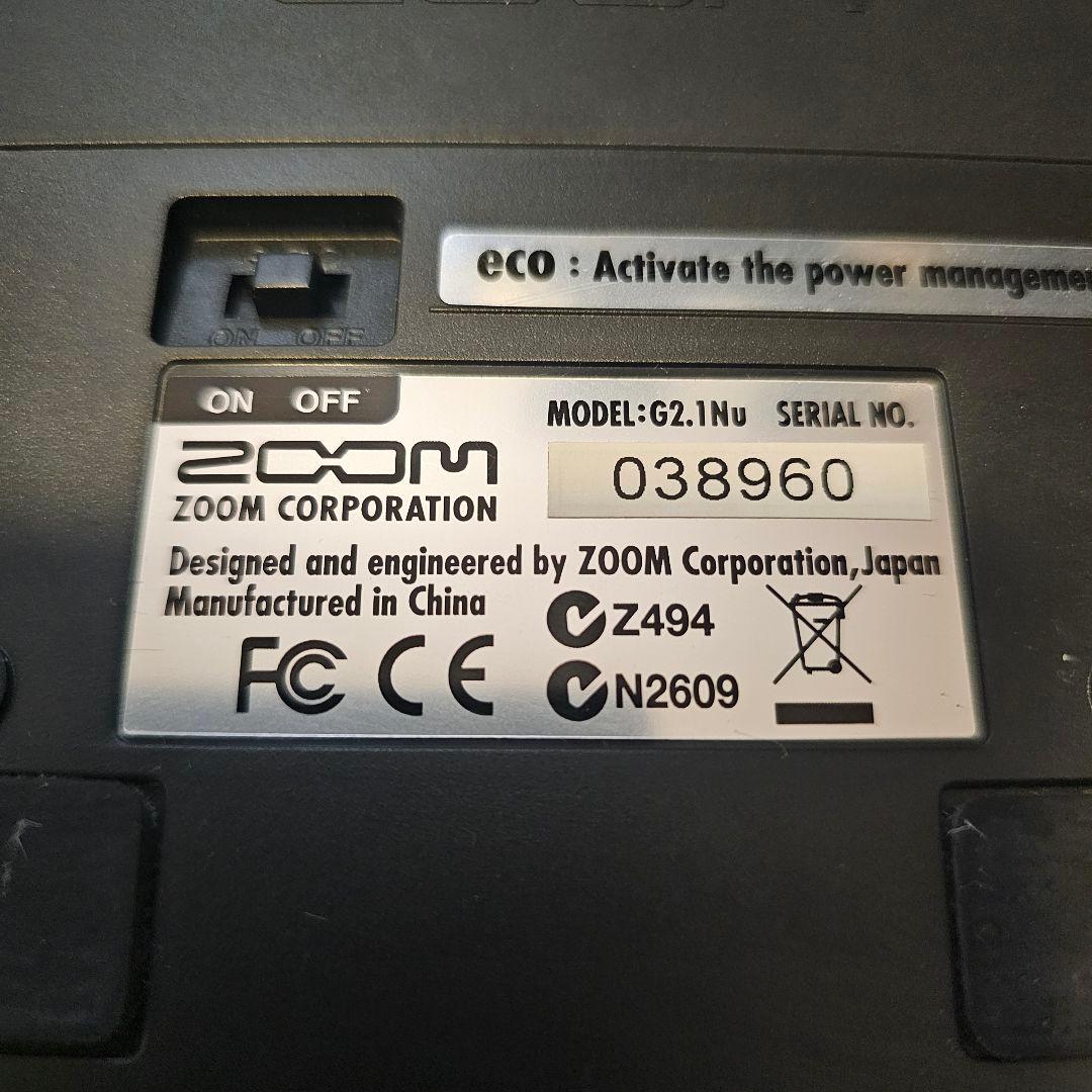 Zoom G2.1Nu ギター マルチエフェクター ギターシールド付き！