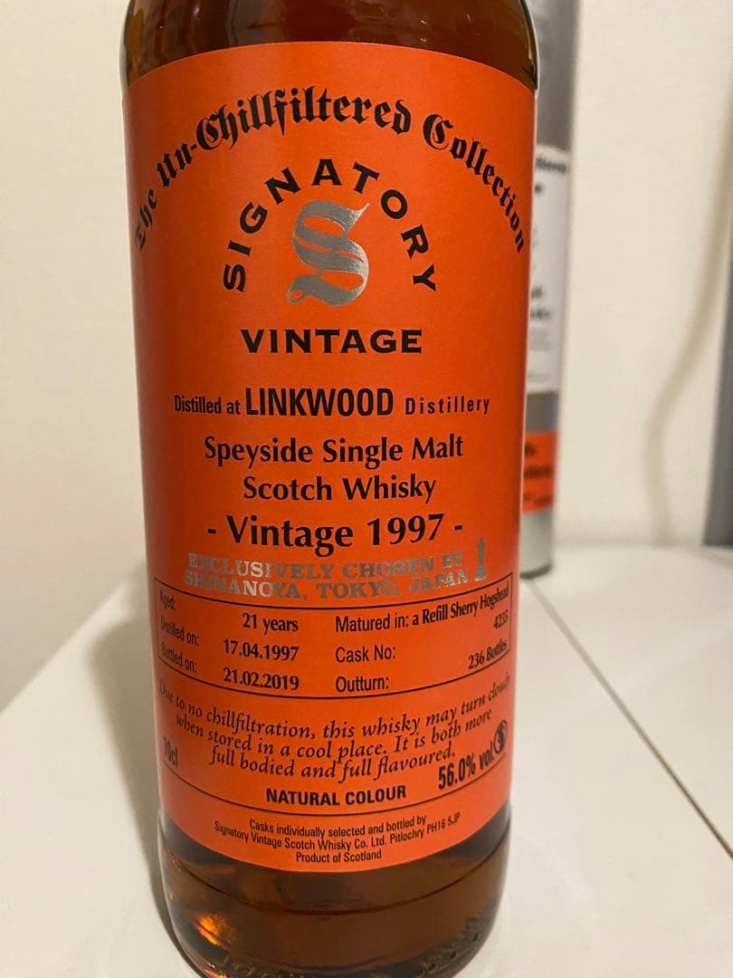 シグナトリー　リンクウッド　1997-2019 21年　56.0% 信濃屋