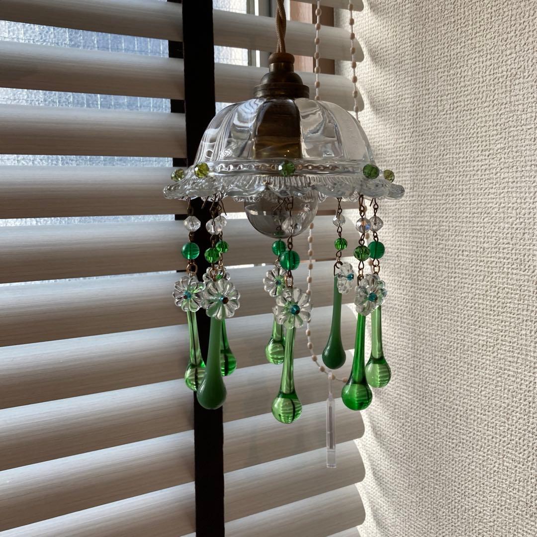 ミニシャンデリア　1920年（大きめ）　フランスアンティーク　シェード