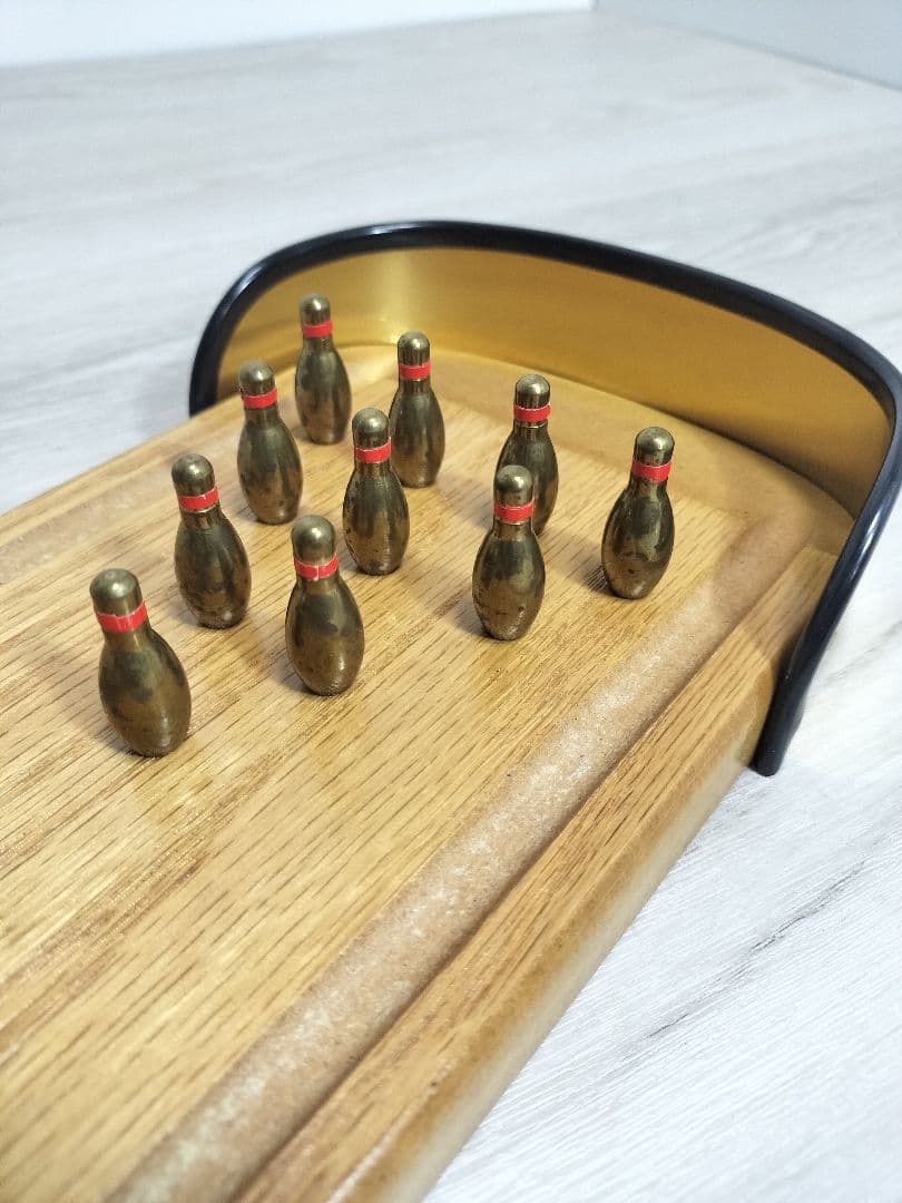 ハナヤマ 木製 ボーリングゲーム 昭和レトロ モダン 当時物 レトロ 卓上