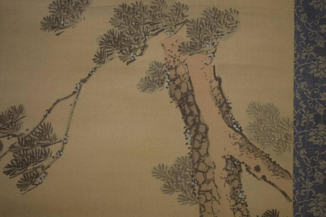 複製/岡本豊彦/寿老人図/工芸/布袋屋掛軸HI-918