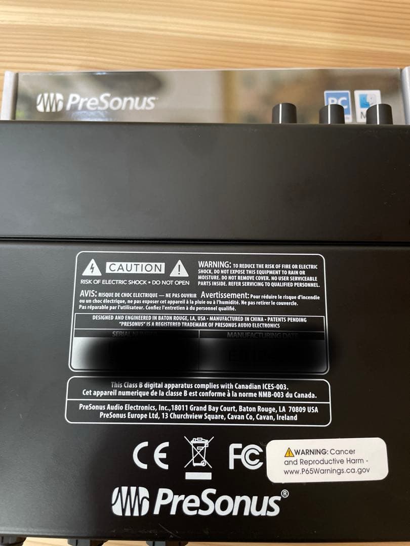 PreSonus STUDIO 24c オーディオインターフェイス