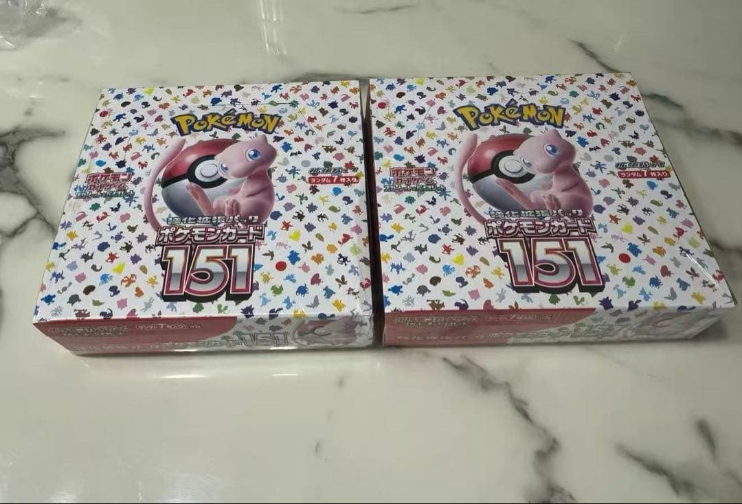 ポケセン購入シュリンク付ポケモンカード151⭐︎2BOXセット