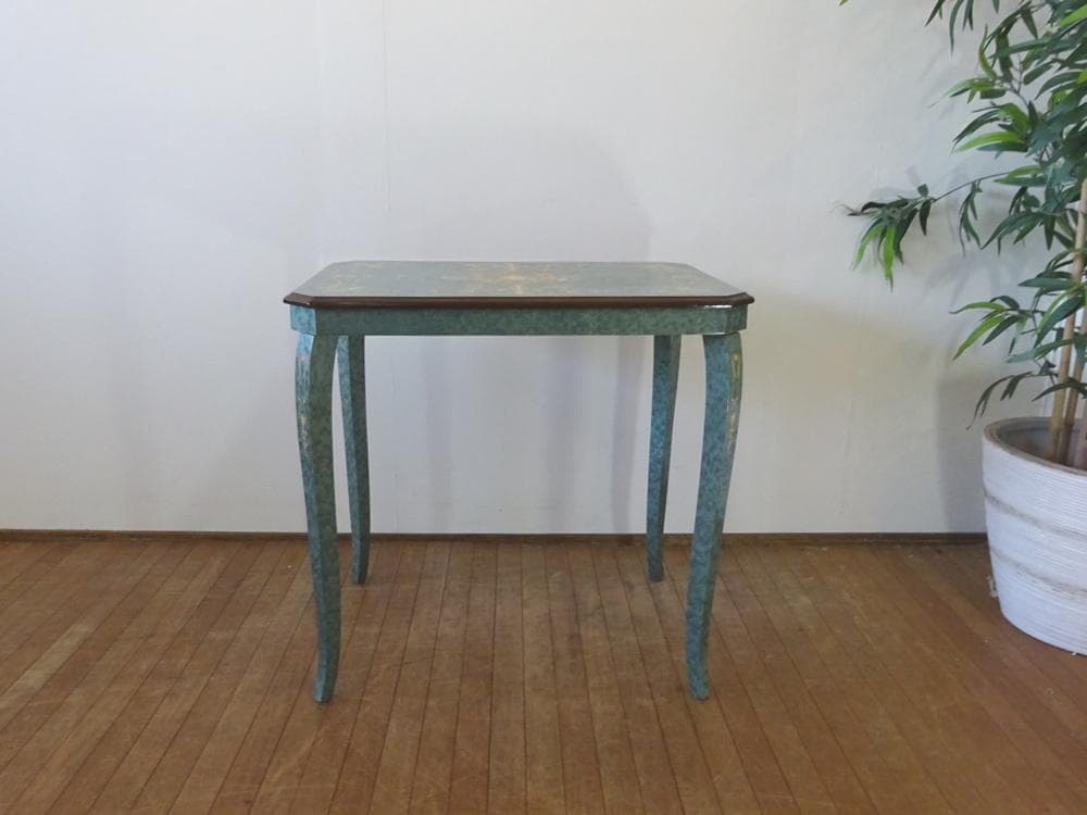 イタリア輸入家具　サイドテーブル　象嵌細工　ヨーロピアンクラシック