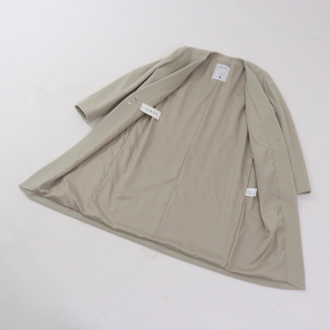 【ちゃおりん】CAST: キャストコロン Vネックノーカラーコート M