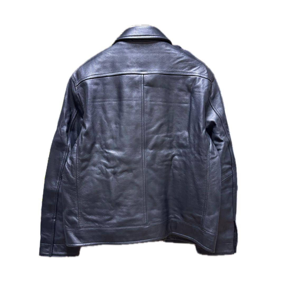 新品　ライトラムナッパシングルライダース　nano universe 羊革