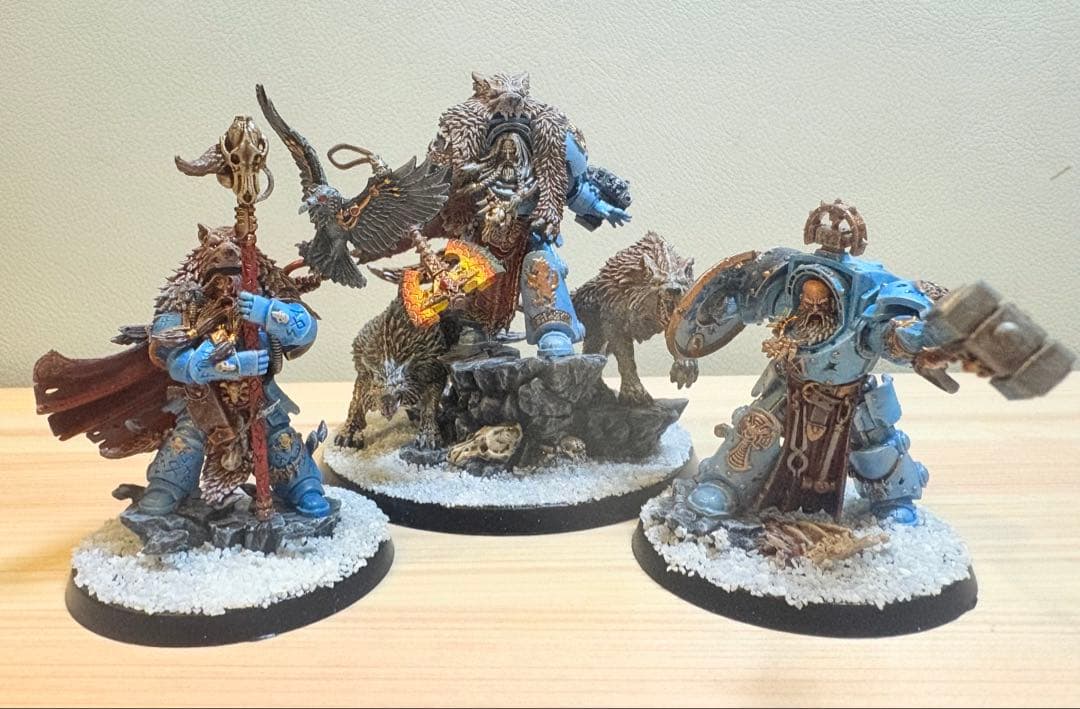 A*k様 Warhammer 40k スペースウルフ 3種 塗装済み完成品ハイグ