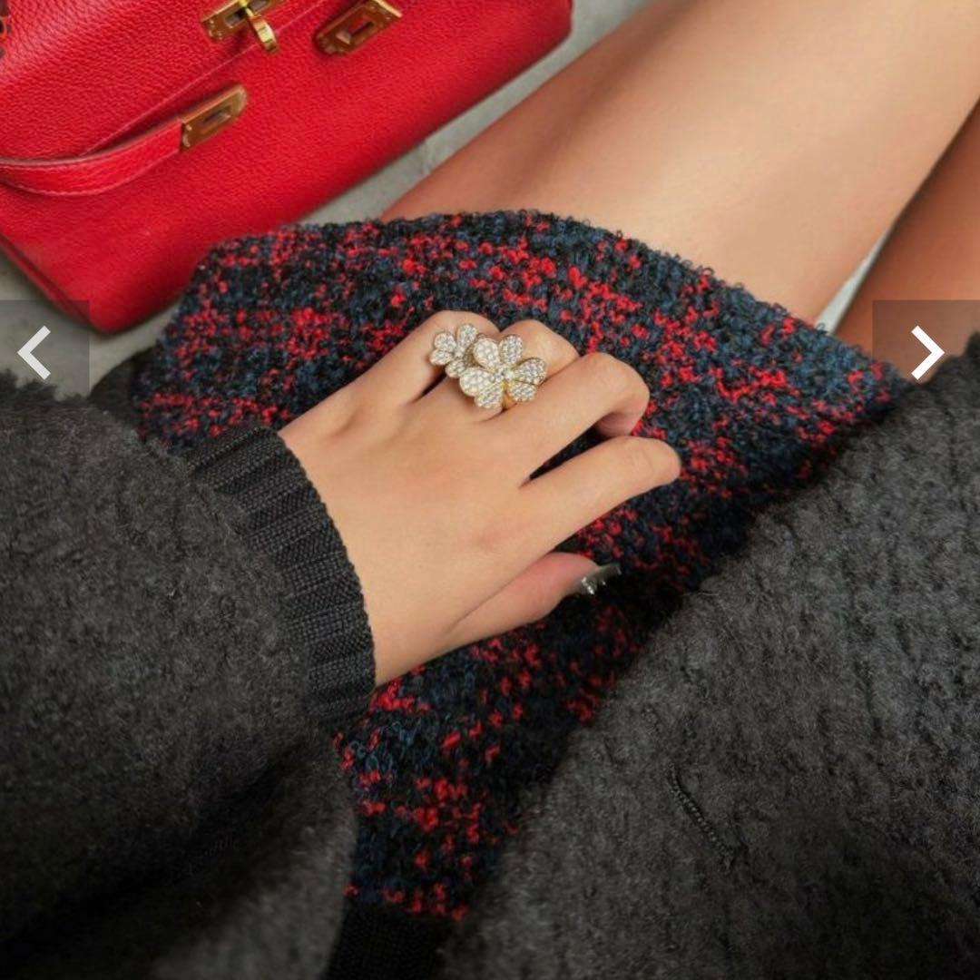 美品❤️shellerシェリエHolidayツイードキュロット