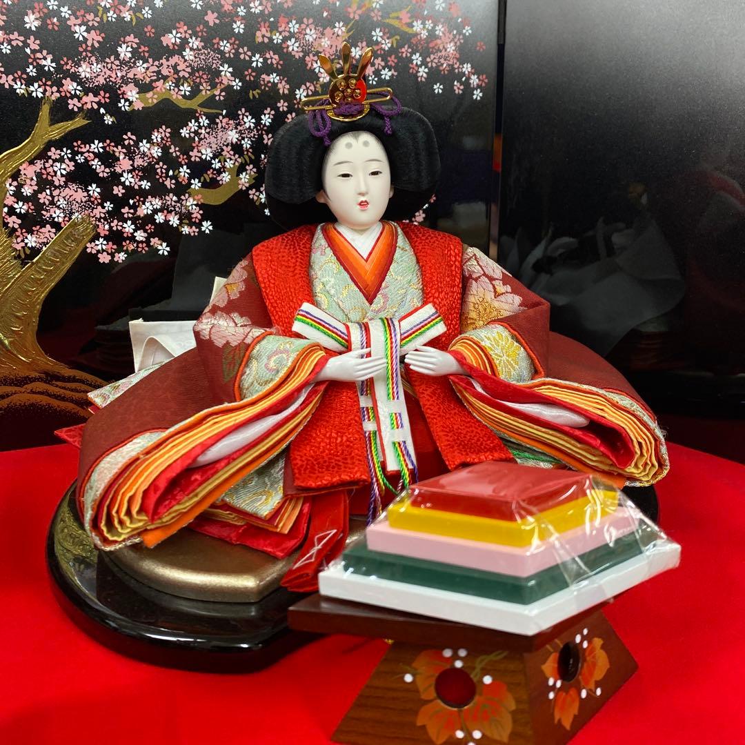 雛人形セット 桜装飾付き