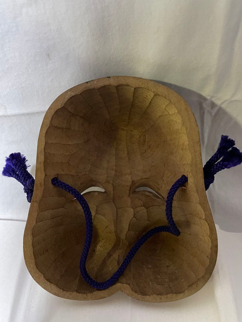 民芸品 木彫り 性神 信仰人形 ガラスケース入り／夫婦和合・安産祈願／詳細不明