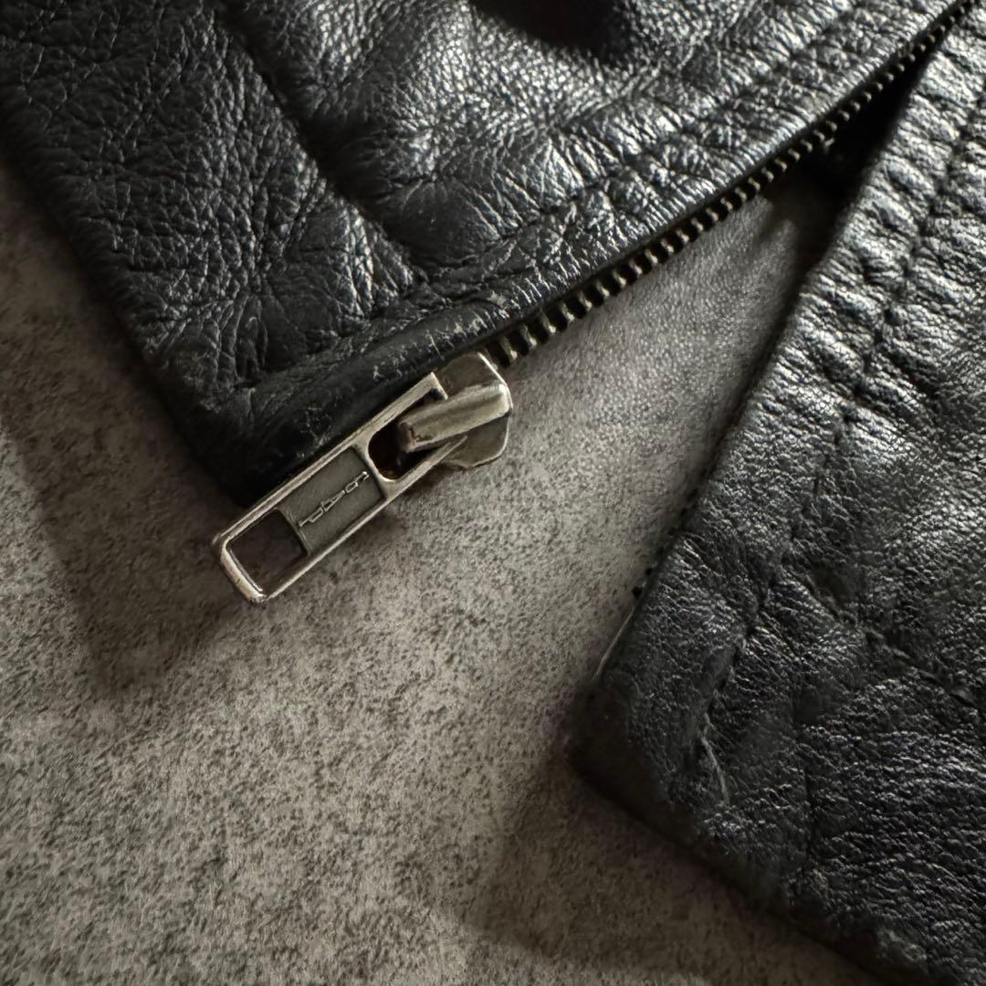 【90s vintage】OLD GAP 3L シングルライダース　レザー 本革