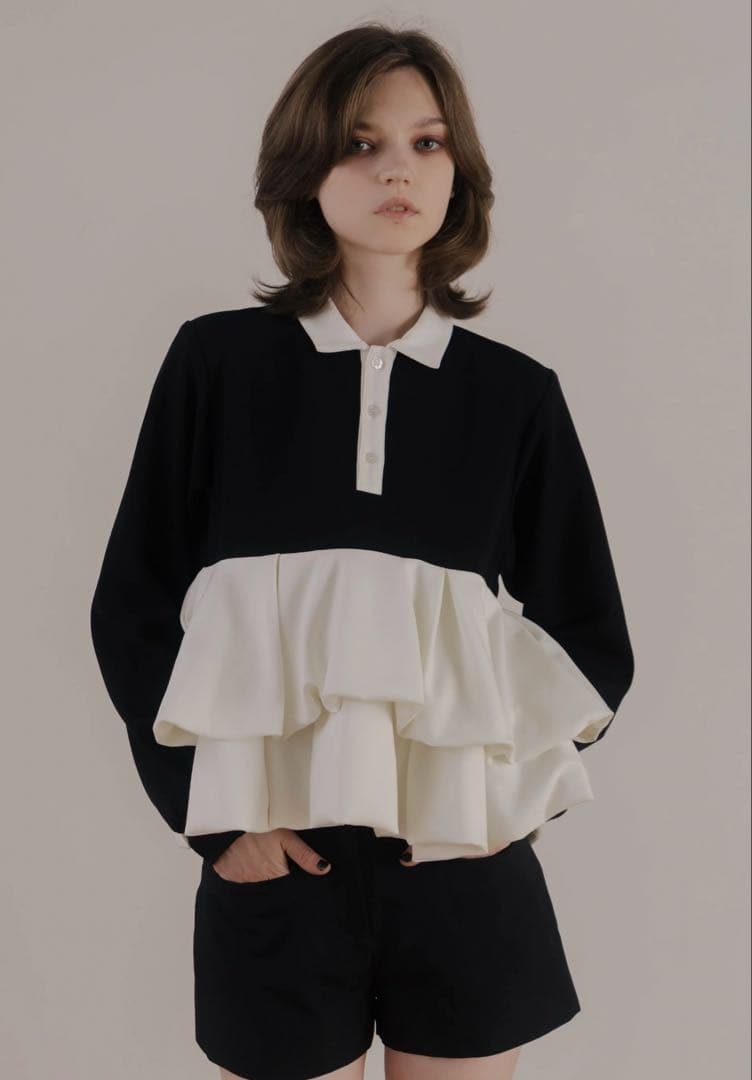 【THE TOÉ】Hydra Peplum Tops タグ付き