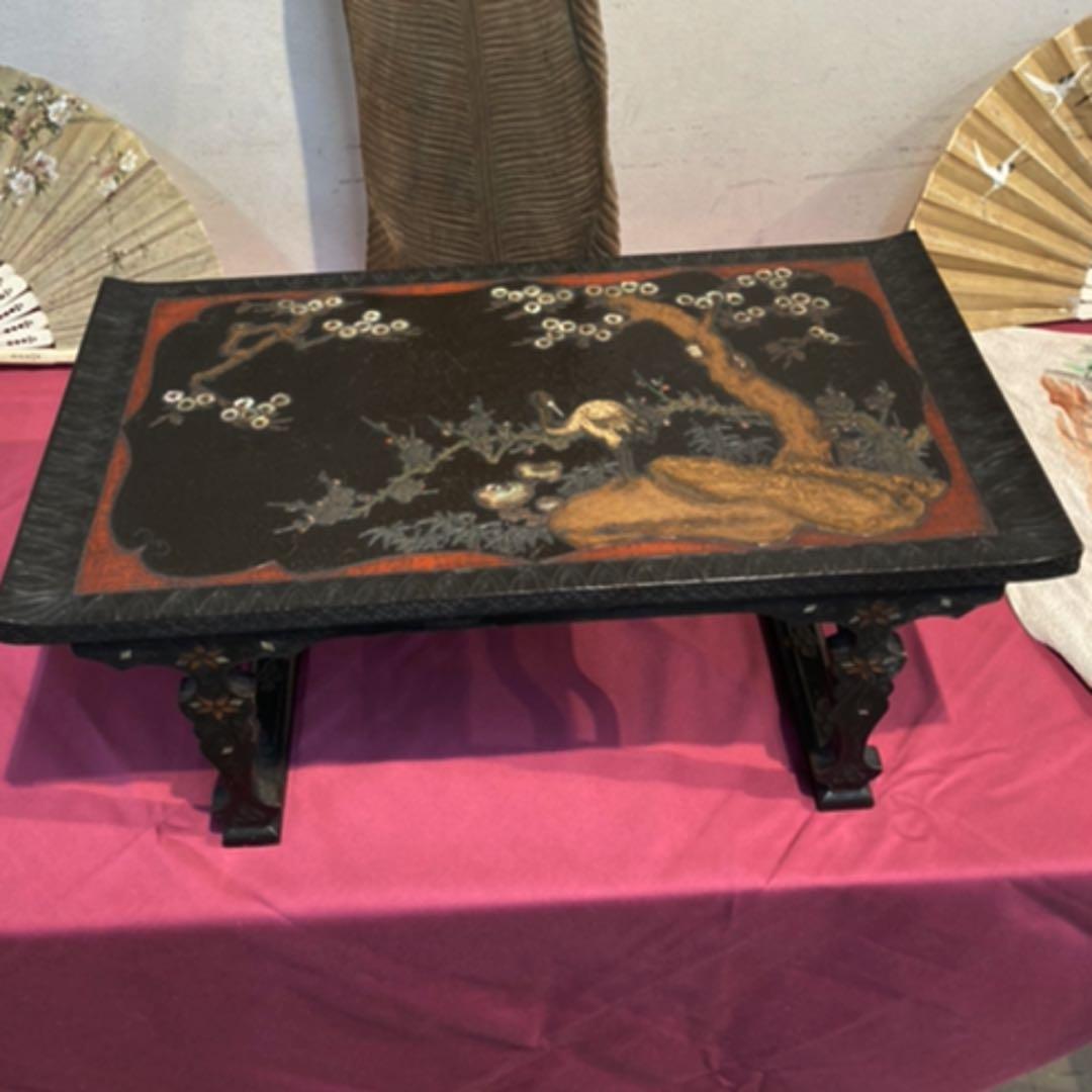 正倉院御物　唐物　松鶴四方台　壇紋