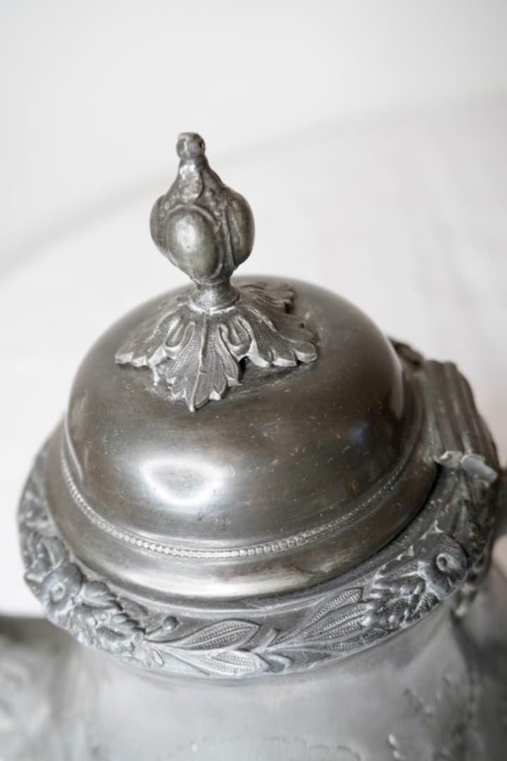 イギリス アンティーク ピューター ポット②