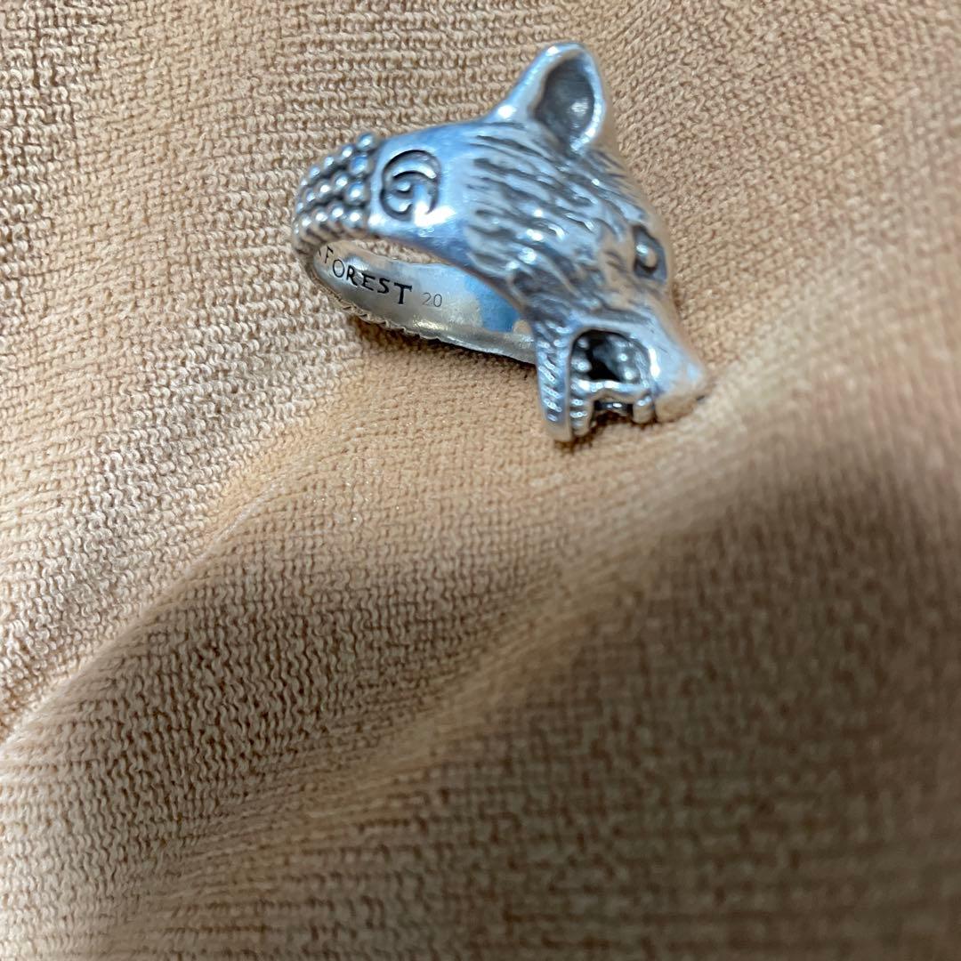 A*u様 gucci ウルフヘッド　リング　20号