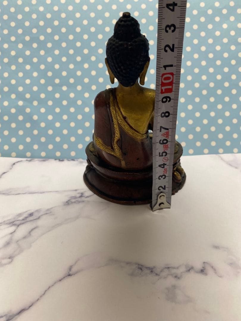 銅製　チベット　特大鍍金仏　ネパール仏像　家内仏堂 奉納 装飾品 工芸品 置物