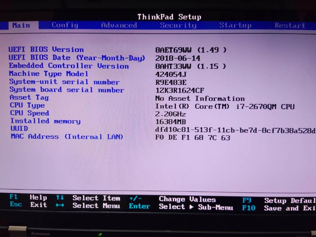 Thinkpad T520(i7-2670QM+NVIDIA 4200M搭載)
