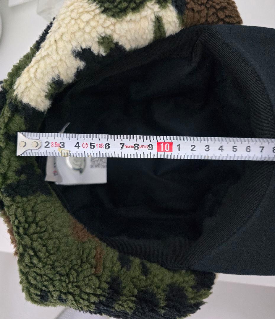 【極レア/極美品】MONCLER カモフラ ボア フライトキャップ ビッグロゴ