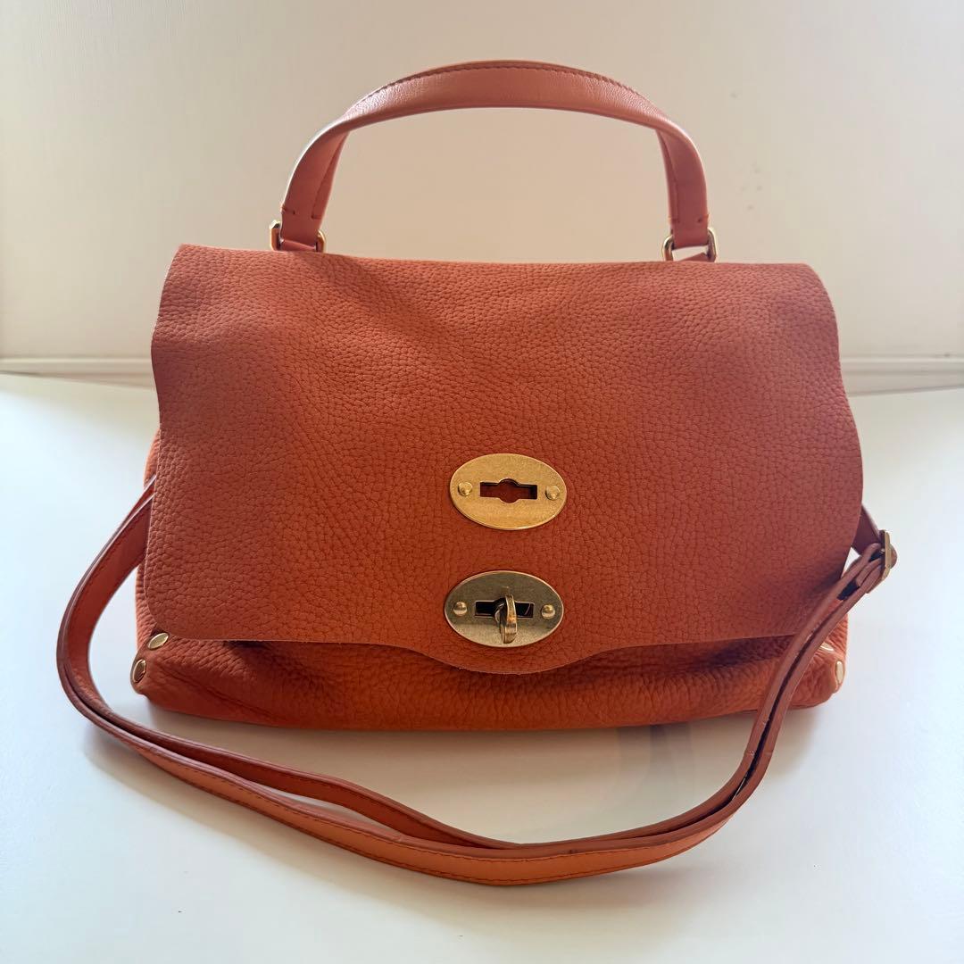 ザネラート ポスティーナ S オレンジ 2way ショルダーバッグ