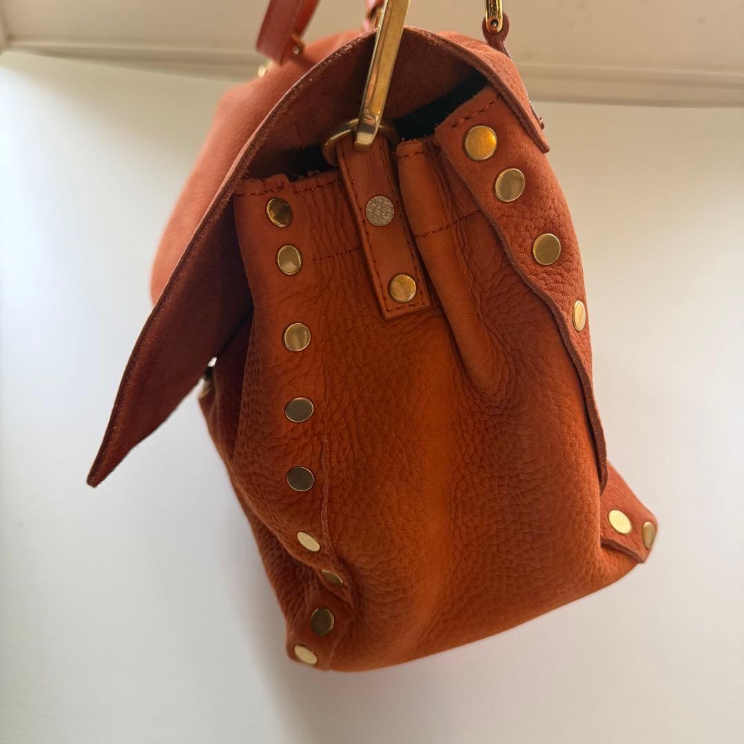 ザネラート ポスティーナ S オレンジ 2way ショルダーバッグ