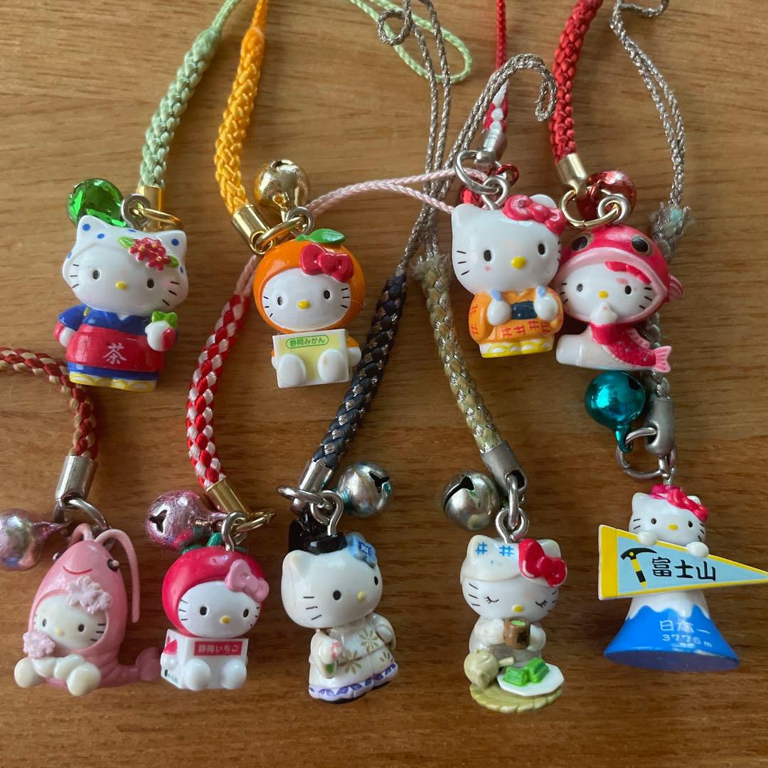 ご当地 キティ 地域限定 根付け ファスナーマスコット 74個 まとめ売り