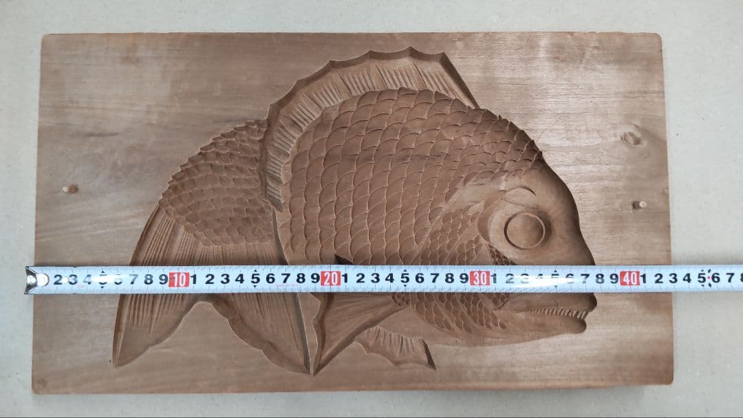 落雁木製型、大鯛