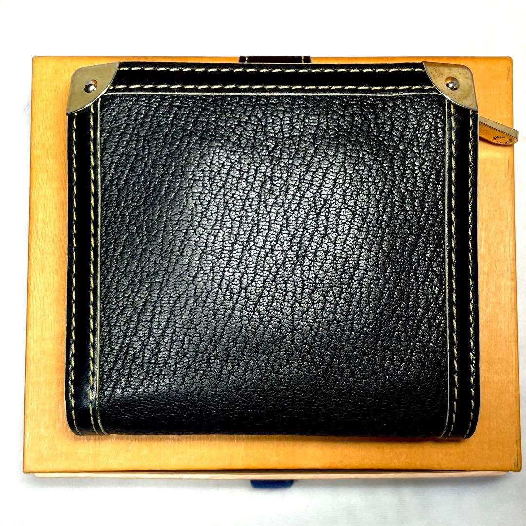 ルイヴィトン スハリ コンパクトジップ M91828 ノワール 二つ折り財布