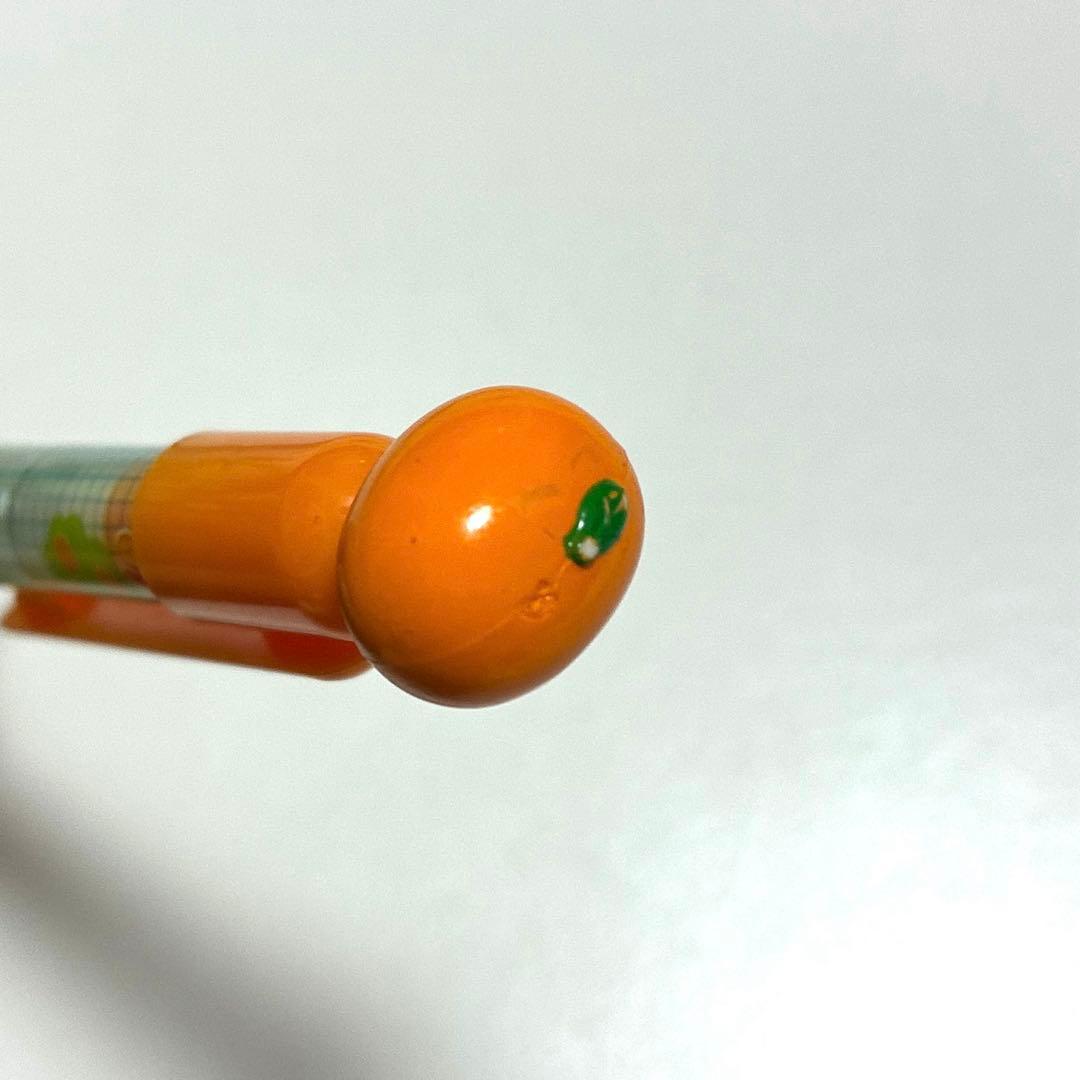 オレンジ色のキャラクター付きシャープペンシル　シャープペン　平成　レア　レトロ