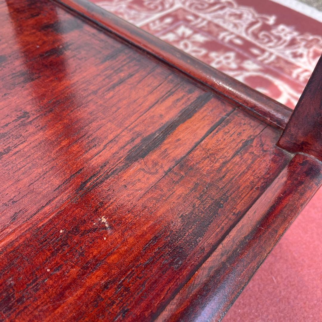 古家具ビンテージ品◾️木製無垢材 丸テーブル/ ラウンドテーブル 飾り台 花台