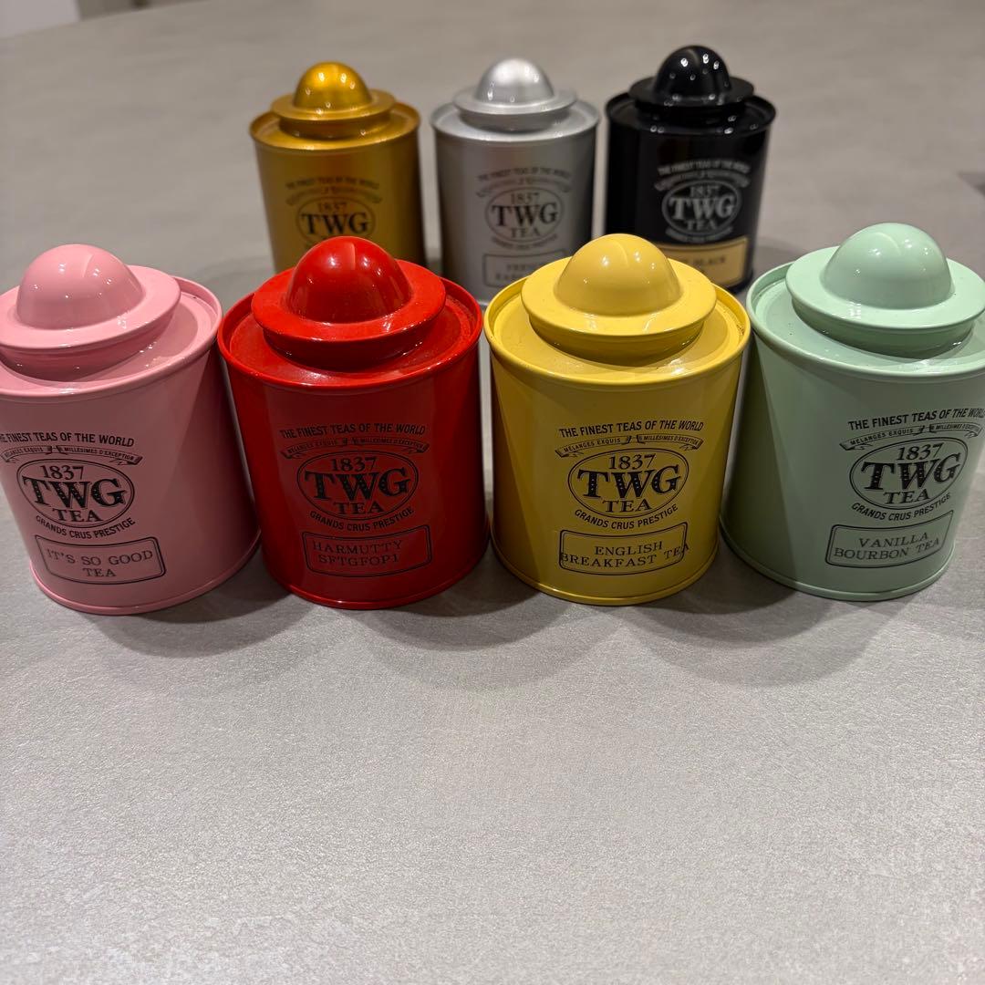 TWG Tea カラフル　空き缶セット