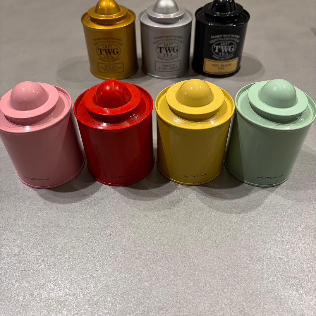 TWG Tea カラフル　空き缶セット